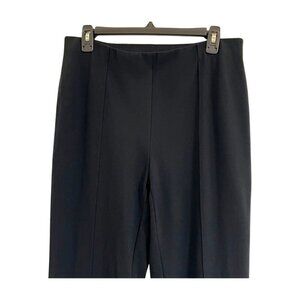 J. Jill Slim Leg Pull-On Pants Medium Black Stretch Viscose Blend Casual Career